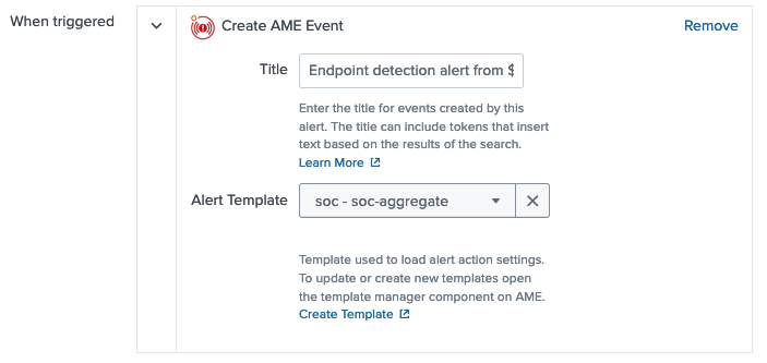 Aggregation use case: grouped events