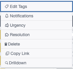 Edit Tags Option