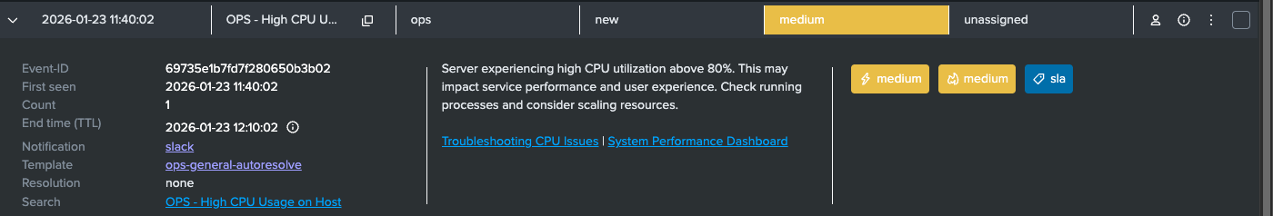 Event Details Top Section