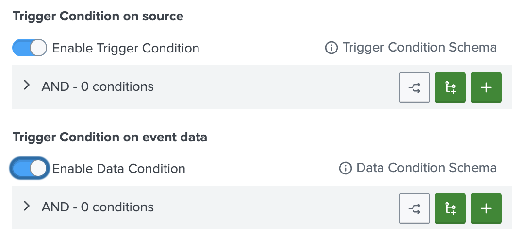 Trigger Conditions UI