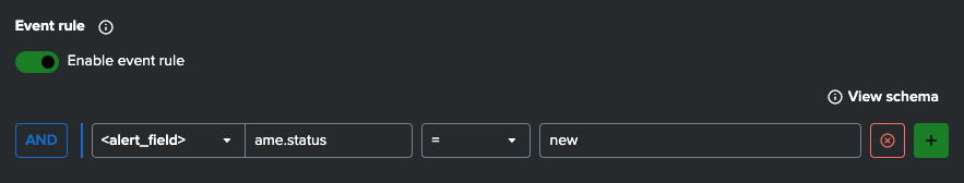 Event Rule Condition