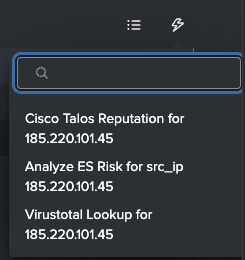 Workflow Action in Notable Fields