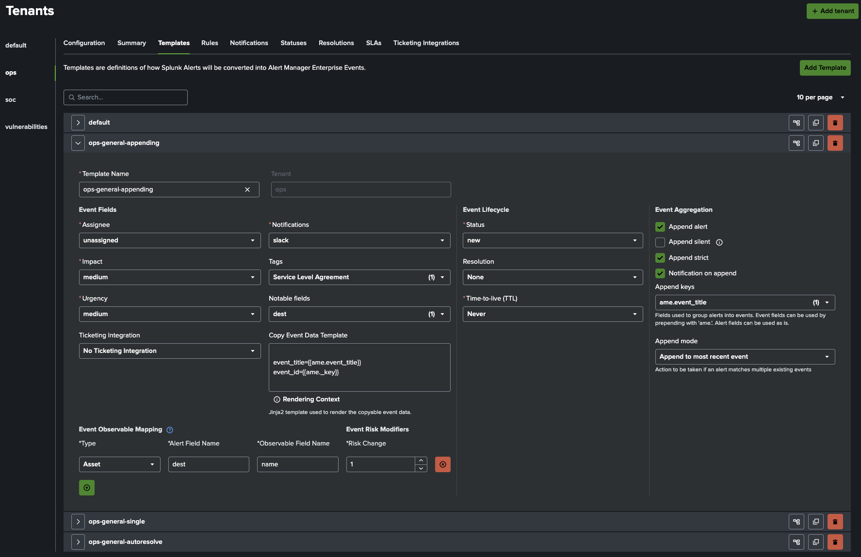 Template Manager UI