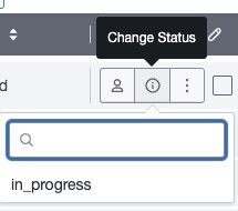 Update Status Dropdown